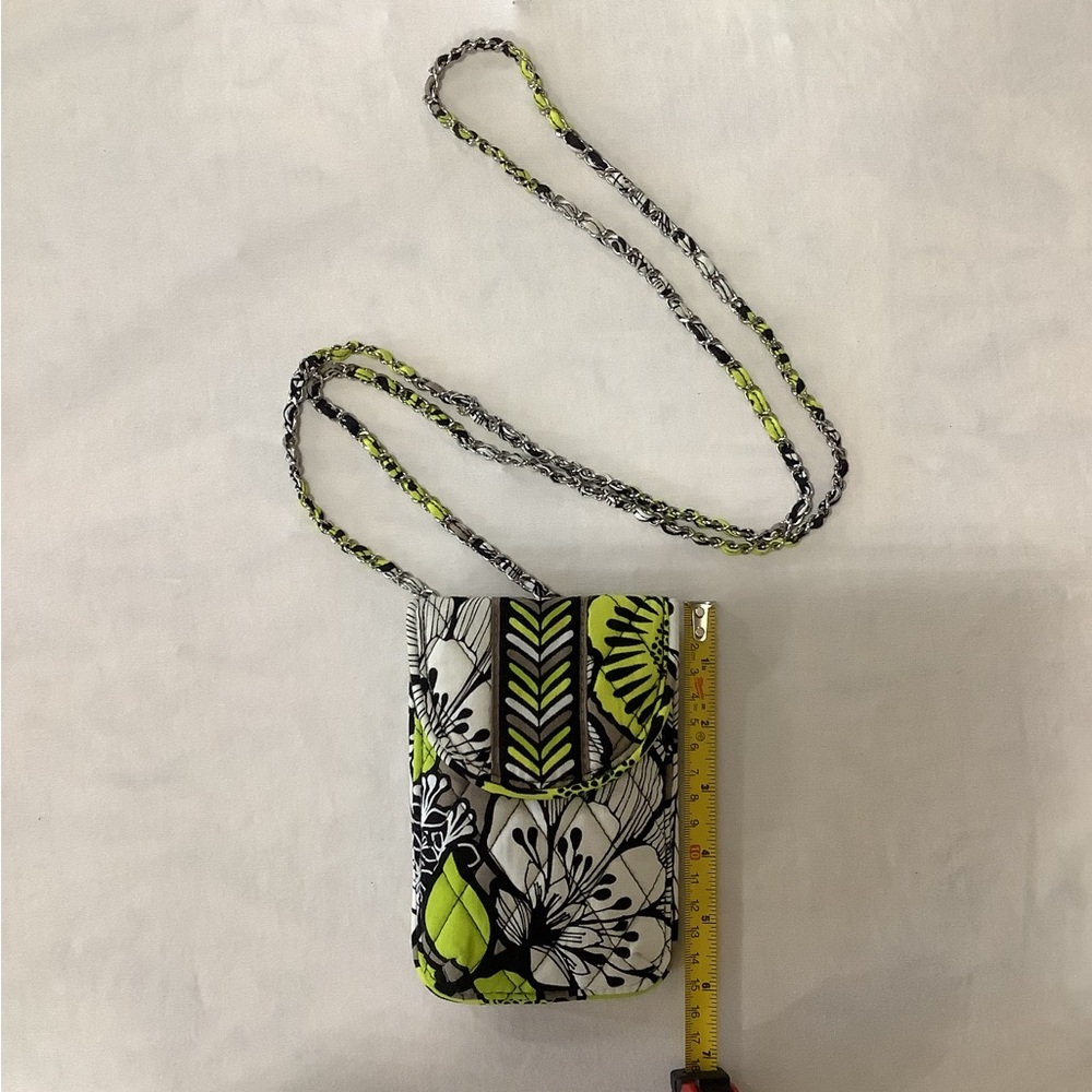 Vera Bradley Crossbody Bag- Black, White, Lime Green